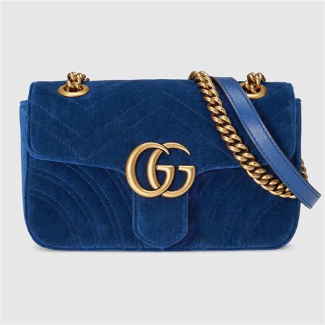 gucci blue velvet mini bag|gucci bucket bag velvet.